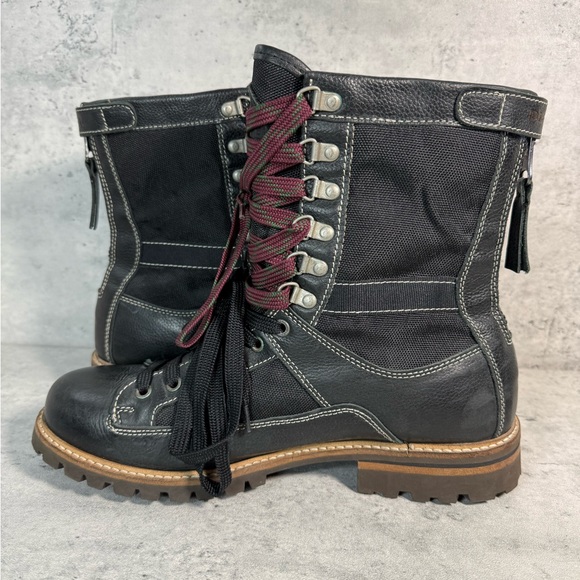 Rare Diesel The Dunes JBD combat boots in black leather size 45 - Picture 8 of 8